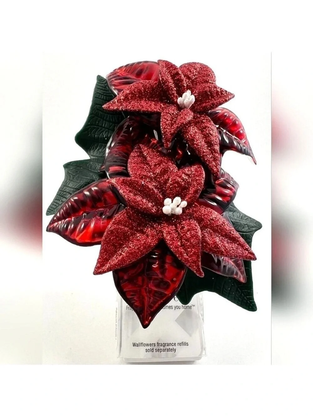 GLITTERY POINSETTIA WALLFLOWER FRAGRANCE PLUG by Bath and Body Works